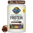 Organic Vegan Chocolate Protein Powder - Garden of Life – 22g Complete Plant Based Raw Protein & BCAAs plus Probiotics & Digestive Enzymes for Easy Digestion, Non-GMO Gluten-Free, Lactose Free 1.5 LB Hot on Sale