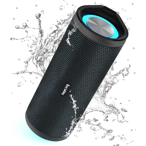 HEYSONG Portable Bluetooth Speaker, Wireless Outdoor Speakers, IPX7 Waterproof, 40H Playtime, TF Card, Loud Stereo Sound for Beach, Boat, Pool, Camping, Bike, Shower, Gifts for Men Supply