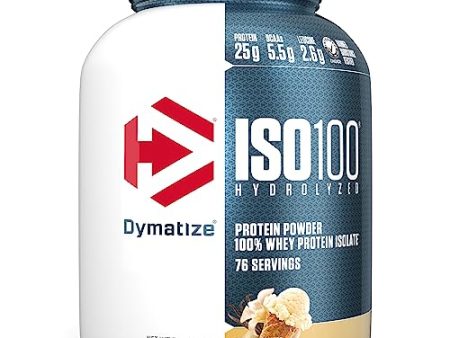 Dymatize ISO 100 Protein Powder with 25g of Hydrolyzed 100% Whey Isolate, Vanilla 5 Pound, Package may vary Cheap