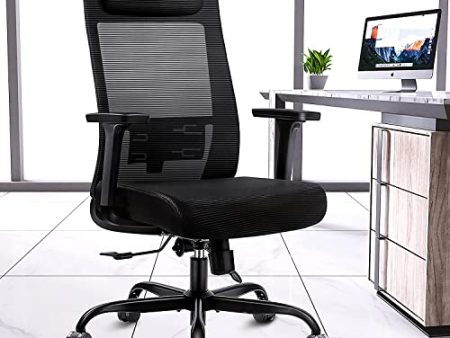 Ergonomic Computer Desk Chairs - Mesh Home Office Desk Chairs with Lumbar Support & 3D Adjustable Armrests (High Back) Online