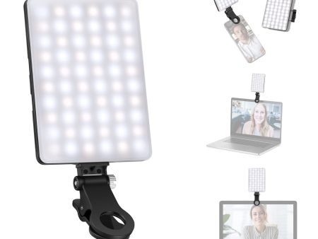 NEEWER Selfie Light with Front & Back Phone Clip, High Power 60 LED 2000mAh Rechargeable CRI 95+, 3 Light Modes, Portable Clip on Light for Tablet Laptop, Zoom Call TikTok Video Fill Light (NL-60AI) Online