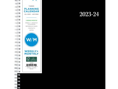 Blue Sky 2023-2024 Academic Year Weekly and Monthly Planner, 8.5  x 11 , Flexible Cover, Wirebound, Enterprise (144719) Online