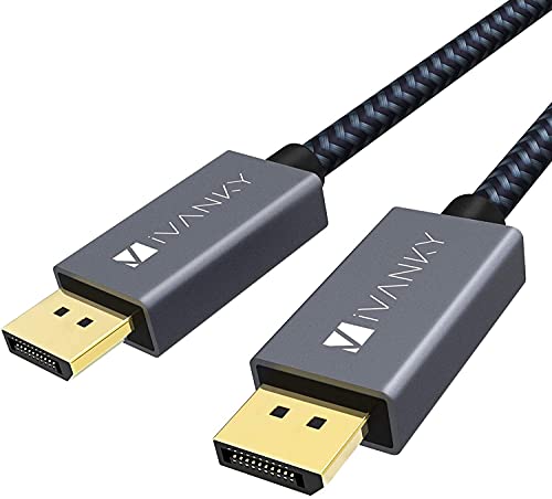 IVANKY DisplayPort Cable 10ft 2-Pack, DP Cable, [4K@60Hz, 2K@165Hz, 2K@144Hz], Nylon Braided High Speed DisplayPort 1.2 Cable, Compatible with PC, Laptop, TV Hot on Sale