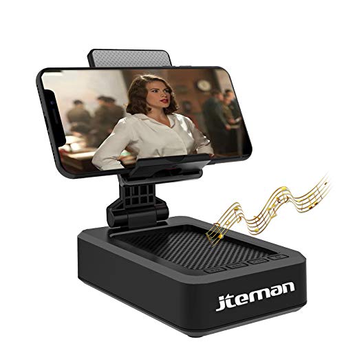 Cell Phone Stand with Wireless Bluetooth Speaker and Anti-Slip Base HD Surround Sound Perfect for Home and Outdoors with Bluetooth Speaker for Desk Compatible with iPhone ipad Samsung Galaxy Online Sale