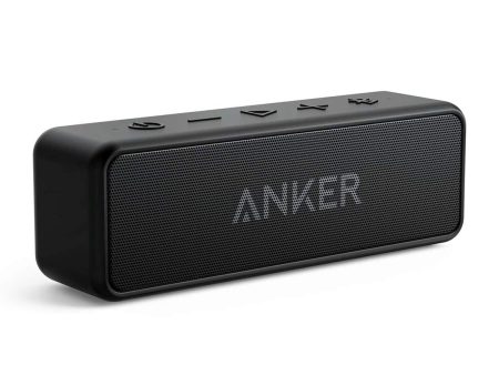 Anker Soundcore 2 Portable Bluetooth Speaker with 12W Stereo Sound, Bluetooth 5, Bassup, IPX7 Waterproof, 24-Hour Playtime, Wireless Stereo Pairing, Speaker for Home, Outdoors, Travel Hot on Sale