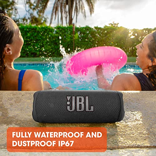 JBL Flip 6 - Portable Bluetooth Speaker, powerful sound and deep bass, IPX7 waterproof, 12 hours of playtime, JBL PartyBoost for multiple speaker pairing for home, outdoor and travel (Blue) Fashion