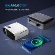 Mini Projector for iPhone, ELEPHAS 2023 Upgraded 1080P HD Projector, 8000L Portable Projector with Tripod and Carry Bag, Movie Projector Compatible with Android iOS Windows TV Stick HDMI USB For Discount