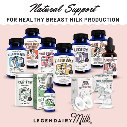 Legendairy Milk Liquid Gold Lactation Supplement, Organic Goat s Rue Lactation Support with Milk Thistle, Shatavari, Fennel, Alfalfa and Anise, Breastfeeding Supplements, 60 Vegan Capsules Online now