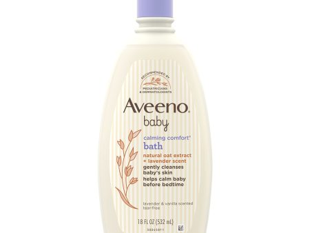 AVEENO BABY Calming Comfort Bath with Relaxing Lavender & Vanilla Scents, Hypoallergenic & Tear-Free Formula, Paraben- & Phthalate-Free, 18 Fl Oz (Pack of 1) Online